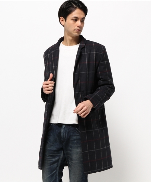 WHO'S WHO gallery（フーズフーギャラリー）の「【GIGGER】メルトンサーモライトチェスター（チェスターコート・メンズ・ネイビー/グレー/ブラック/ベージュ/その他20・MEDIUM/LARGE）」の8枚目の写真