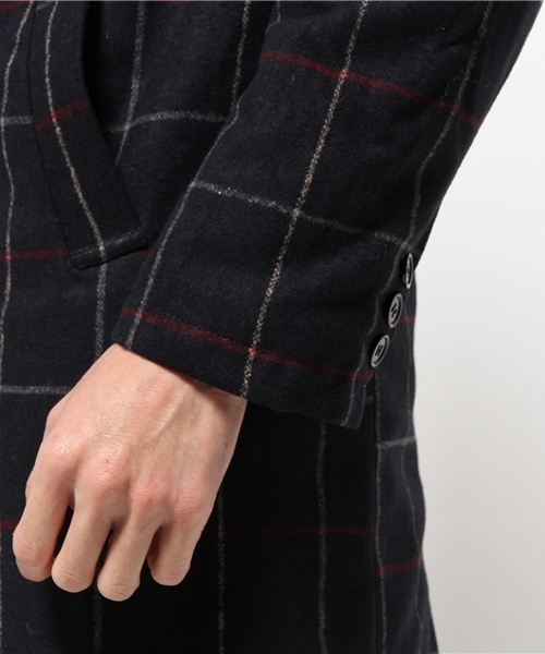 WHO'S WHO gallery（フーズフーギャラリー）の「【GIGGER】メルトンサーモライトチェスター（チェスターコート・メンズ・ネイビー/グレー/ブラック/ベージュ/その他20・MEDIUM/LARGE）」の10枚目の写真