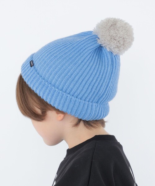 SHIPS（シップス）の「SHIPS KIDS:ポンポン ニット ワッチ（ニットキャップ/ビーニー・キッズ・ライトグレー/ライトブルー・MEDIUM/SMALL）」の12枚目の写真