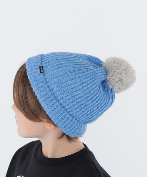 SHIPS（シップス）の「SHIPS KIDS:ポンポン ニット ワッチ（ニットキャップ/ビーニー・キッズ・ライトグレー/ライトブルー・MEDIUM/SMALL）」の13枚目の写真