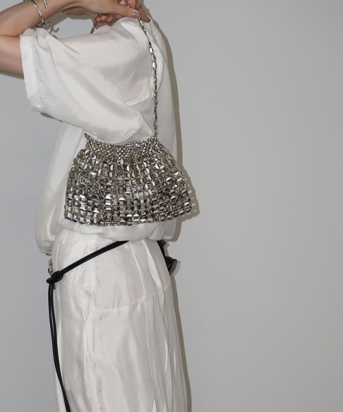 chuclla（チュクラ）の「メタルビーズ ショルダーバッグ cha25a005（ショルダーバッグ・レディース・シルバー・FREE）」の13枚目の写真