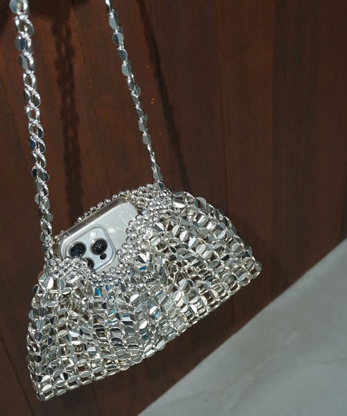 chuclla（チュクラ）の「メタルビーズ ショルダーバッグ cha25a005（ショルダーバッグ・レディース・シルバー・FREE）」の21枚目の写真