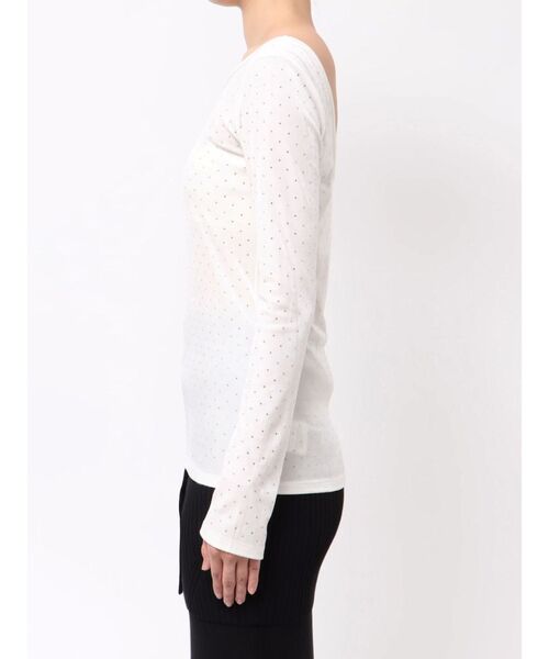 MERCURYDUO シャイニーベロアトップス MERCURYDUO tシャツ 「OUNNOUN」シャイニーベロアトップス