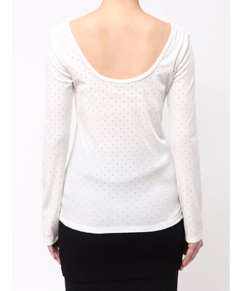 OUNNOUN（オウンノウン）の「【OUNNOUN】シャイニーベロアトップス（Tシャツ/カットソー・レディース・ブルー/ブラック/アイボリー・FREE）」の20枚目の写真