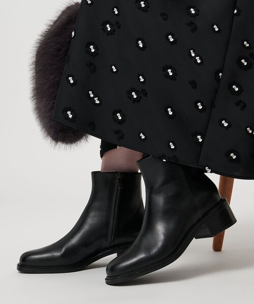 UNITED ARROWS（ユナイテッドアローズ）の「レザー ショートブーツ（ブーツ・レディース・ブラック・38/35/36/37/35h/36h/37h）」の5枚目の写真