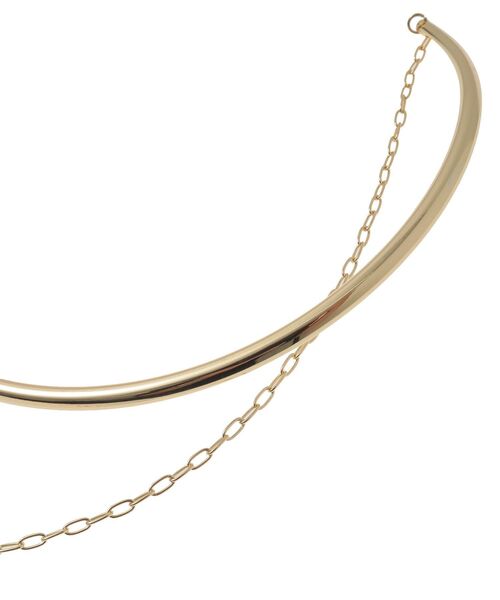 earth music&ecology（アースミュージックアンドエコロジー）の「レイヤードチョーカー（チョーカー・レディース・シルバー/ゴールド・FREE）」の6枚目の写真