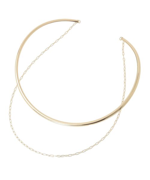 earth music&ecology（アースミュージックアンドエコロジー）の「レイヤードチョーカー（チョーカー・レディース・シルバー/ゴールド・FREE）」の9枚目の写真
