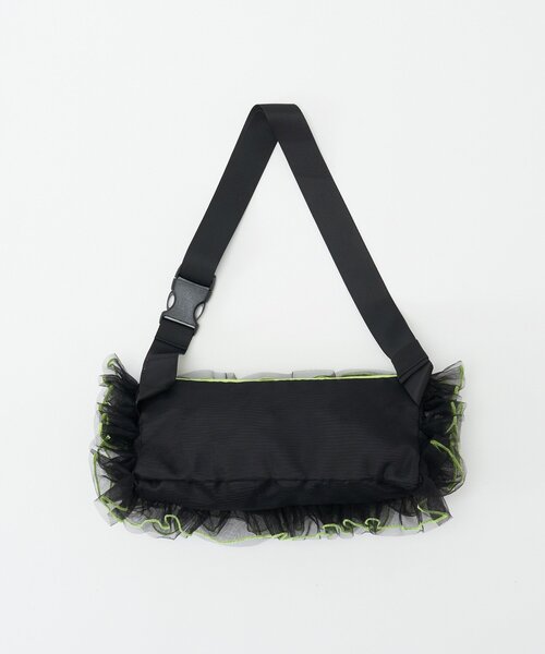 HELLO.SANFRANCISCO（ハローサンフランシスコ）の「【HELLO.SANFRANCISCO/ハローサンフランシスコ】チュールメローウエストBAG（ボディバッグ/ウエストポーチ・レディース・ブラック/パープル/オレンジ・FREE）」の21枚目の写真