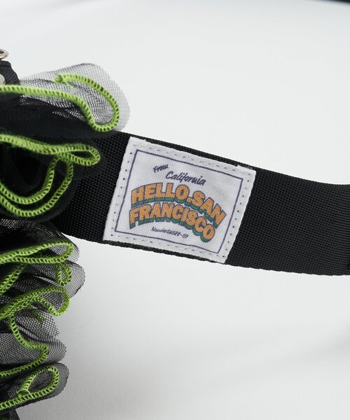 HELLO.SANFRANCISCO（ハローサンフランシスコ）の「【HELLO.SANFRANCISCO/ハローサンフランシスコ】チュールメローウエストBAG（ボディバッグ/ウエストポーチ・レディース・ブラック/パープル/オレンジ・FREE）」の11枚目の写真