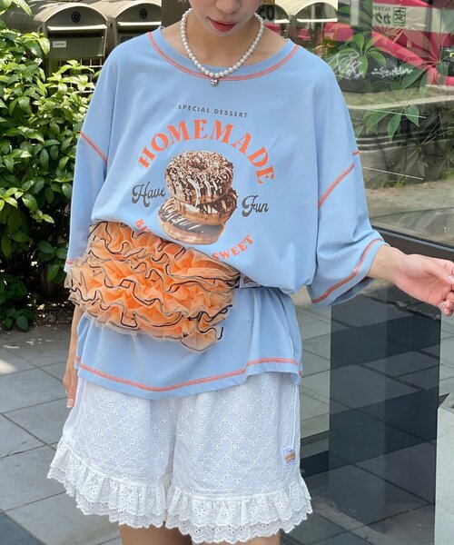 HELLO.SANFRANCISCO（ハローサンフランシスコ）の「【HELLO.SANFRANCISCO/ハローサンフランシスコ】チュールメローウエストBAG（ボディバッグ/ウエストポーチ・レディース・ブラック/パープル/オレンジ・FREE）」の6枚目の写真