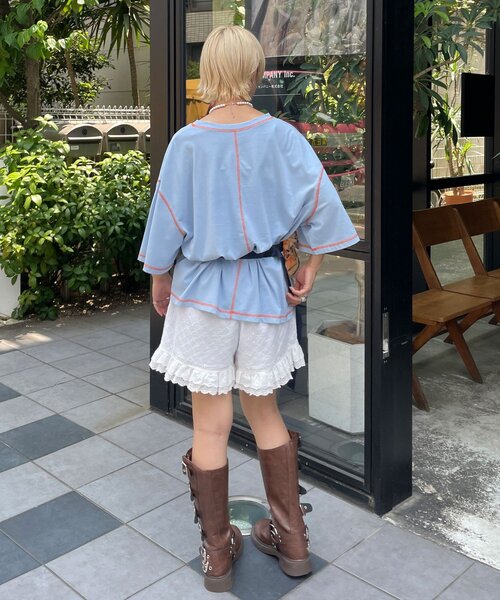 HELLO.SANFRANCISCO（ハローサンフランシスコ）の「【HELLO.SANFRANCISCO/ハローサンフランシスコ】チュールメローウエストBAG（ボディバッグ/ウエストポーチ・レディース・ブラック/パープル/オレンジ・FREE）」の9枚目の写真