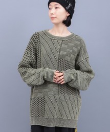 チチカカ | ストーンウォッシュクルーニット(ニット/セーター)