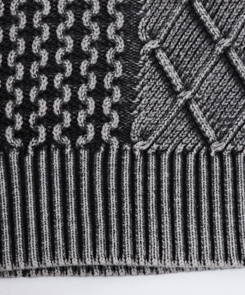 チチカカ（チチカカ）の「ストーンウォッシュクルーニット（ニット/セーター・メンズ・カーキ/ブラック・FREE）」の12枚目の写真