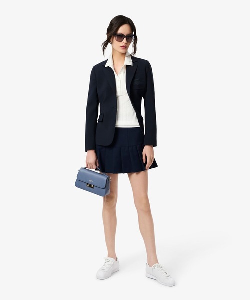 LACOSTE（ラコステ）の「レース調 リボン付き ポインテルニット 半袖ポロシャツ（ポロシャツ・レディース・ホワイト/ネイビー/ライトグリーン・34/36/40/38）」の11枚目の写真