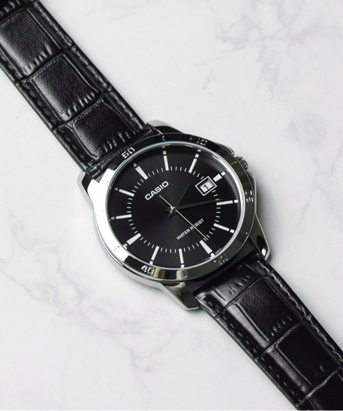 CASIO(カシオ)の「【60】【ITN】【CASIO】STANDARD SIMPLE CLASSIC LEATHER(アナログ腕時計・メンズ・シルバー/ブラック/ブラック系その他/ブルー/ブラック系その他2・FREE)」の3枚目の写真