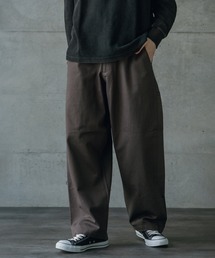 ヘビーカツラギバレルレッグワイドパンツ