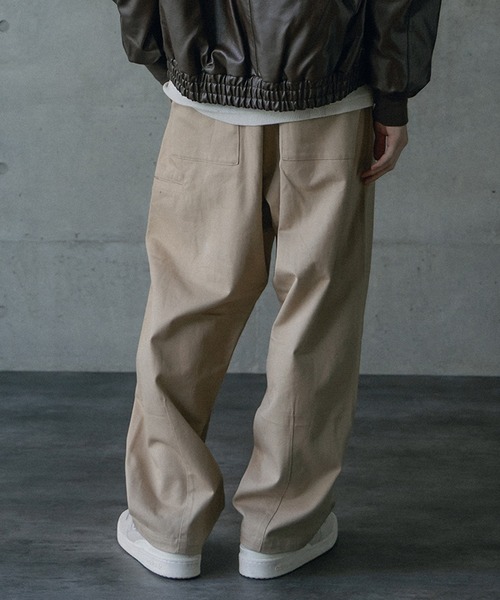 RATTLE TRAP（ラトルトラップ）の「ヘビーカツラギバレルレッグワイドパンツ（その他パンツ・メンズ・ベージュ/ライトブルー/ブラック/グレー/ブルー/カーキ・L/M）」の8枚目の写真