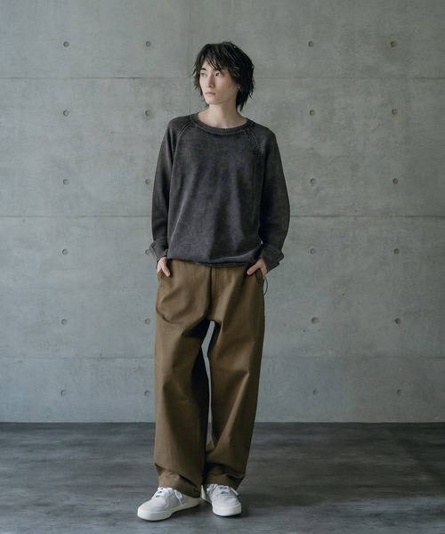 RATTLE TRAP（ラトルトラップ）の「ヘビーカツラギバレルレッグワイドパンツ（その他パンツ・メンズ・ベージュ/ライトブルー/ブラック/グレー/ブルー/カーキ・L/M）」の13枚目の写真