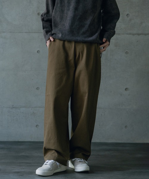RATTLE TRAP（ラトルトラップ）の「ヘビーカツラギバレルレッグワイドパンツ（その他パンツ・メンズ・ベージュ/ライトブルー/ブラック/グレー/ブルー/カーキ・L/M）」の17枚目の写真
