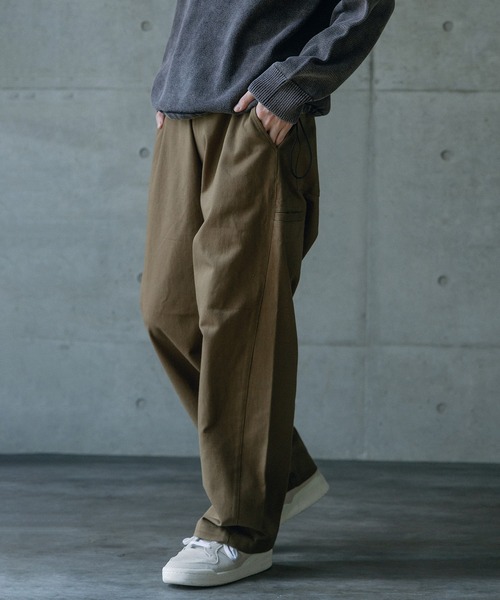 RATTLE TRAP（ラトルトラップ）の「ヘビーカツラギバレルレッグワイドパンツ（その他パンツ・メンズ・ベージュ/ライトブルー/ブラック/グレー/ブルー/カーキ・L/M）」の15枚目の写真