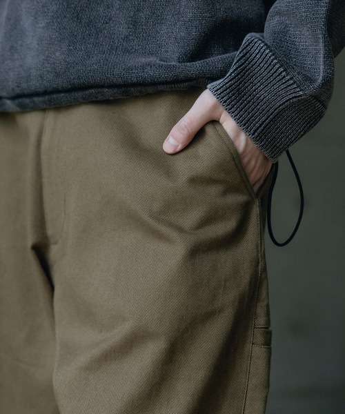 RATTLE TRAP（ラトルトラップ）の「ヘビーカツラギバレルレッグワイドパンツ（その他パンツ・メンズ・ベージュ/ライトブルー/ブラック/グレー/ブルー/カーキ・L/M）」の16枚目の写真