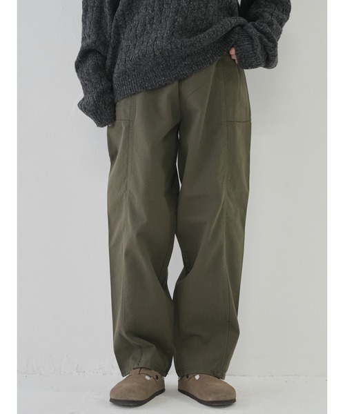 Bargiee（バージー）の「チノパンツ　コットン　サイドポケット　ユニセックス（チノパンツ・メンズ・カーキ/ブラウン/ネイビー・L/M/S）」の3枚目の写真