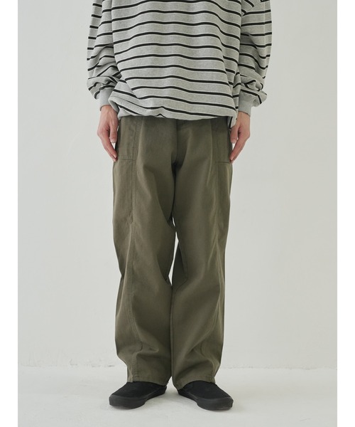 Bargiee（バージー）の「チノパンツ　コットン　サイドポケット　ユニセックス（チノパンツ・メンズ・カーキ/ブラウン/ネイビー・L/M/S）」の22枚目の写真