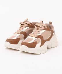 【厚底】軽量ダッドスニーカー　QNS2200