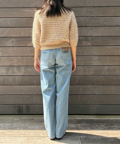 Sirin（シリン）の「【ZOZO限定】ツイードニットトップス（ニット/セーター・レディース・ブラウン/ベージュ・FREE）」の8枚目の写真