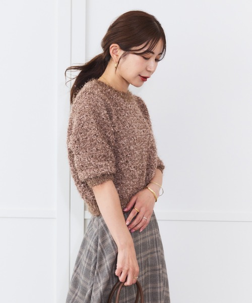 Sirin（シリン）の「【ZOZO限定】ツイードニットトップス（ニット/セーター・レディース・ブラウン/ベージュ・FREE）」の18枚目の写真