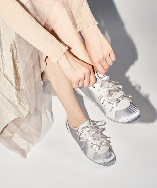 ルシーダ（Lucida）/【25秋冬新作】サテンリボンバレエスニーカー/maja Maia/サテンリボンバレエスニーカー（バレエシューズ）｜Lucida