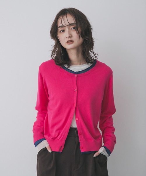 セール】『一部WEB限定カラー』レイヤードバイカラーニット