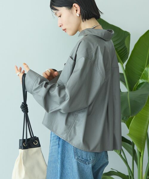 AMERICAN HOLIC(アメリカンホリック)の「Wポケットフェイクレザーシャツ(シャツ/ブラウス・レディース・ブラック/グレー・L/M)」の14枚目の写真
