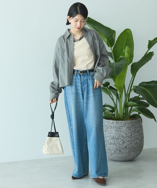 AMERICAN HOLIC(アメリカンホリック)の「Wポケットフェイクレザーシャツ(シャツ/ブラウス・レディース・ブラック/グレー・L/M)」の21枚目の写真