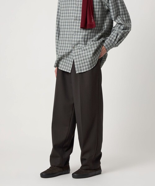 Steven Alan クロスツイル インツープリーツ ドレス トラウザーズ Steven Alan（スティーブンアラン）の「＜Steven Alan＞ クロス