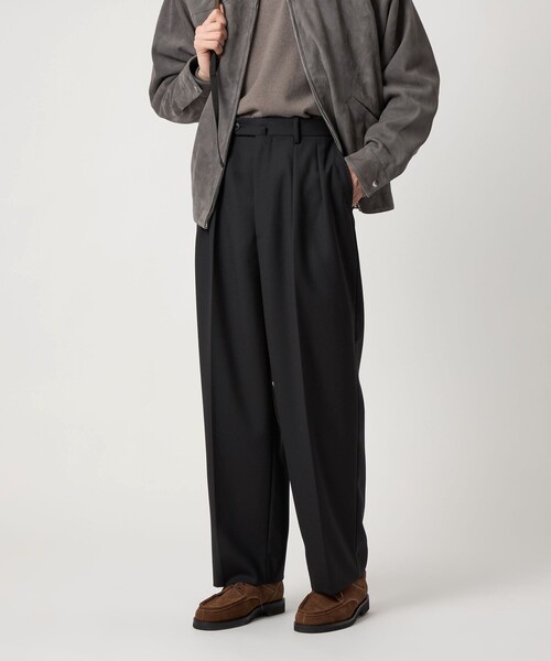 Steven Alanヴィンテージツイル インツープリーツ ドレス トラウザーズ Steven Alan＞ ヴィンテージツイル インツープリーツ ドレス