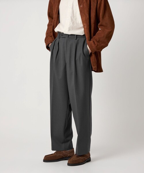 Steven Alanヴィンテージツイル インツープリーツ ドレス トラウザーズ STEVEN ALAN スラックス 「Steven Alan」 ヴィンテージツイル