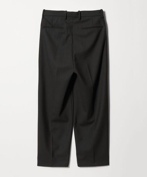 steven alan 黒 スラックス Steven Alan＞ TW サッカー インツープリーツ ドレス トラウザー