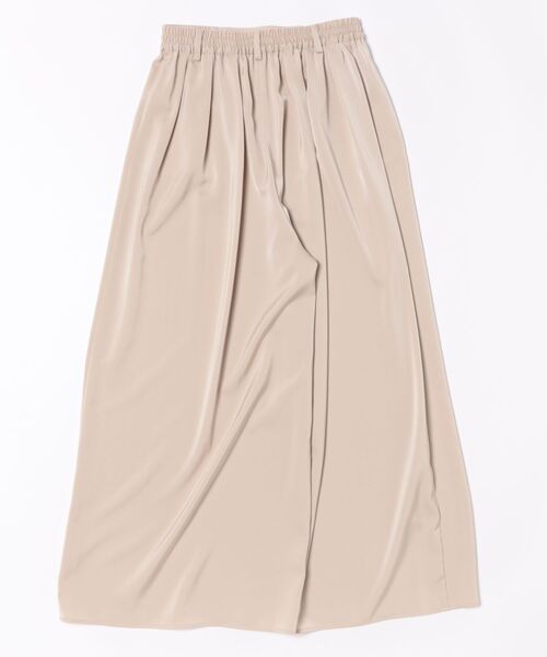 M.deux(エムドゥ)の「サテンタックワイドパンツ(その他パンツ・レディース・グレイッシュベージュ/ダークブラウン・MEDIUM)」の13枚目の写真