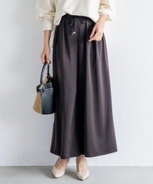 M.deux | サテンタックワイドパンツ(その他パンツ)