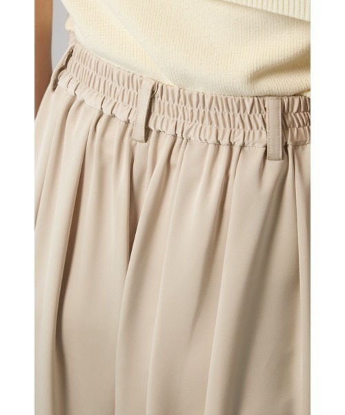 M.deux(エムドゥ)の「サテンタックワイドパンツ(その他パンツ・レディース・グレイッシュベージュ/ダークブラウン・MEDIUM)」の9枚目の写真