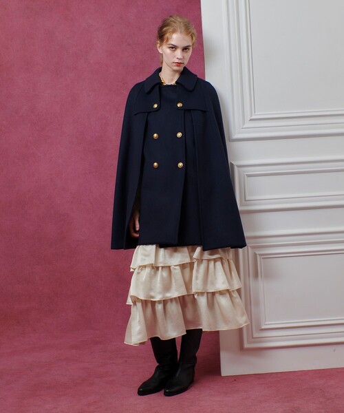 LOULOU WILLOUGHBY】シャルムビーバーケープコート（チェスターコート