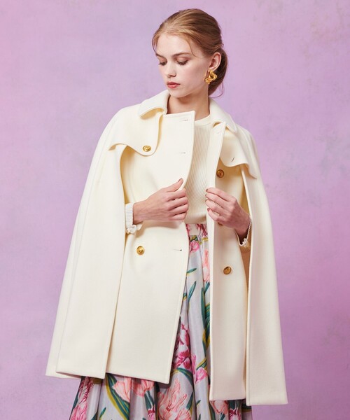 LOULOU WILLOUGHBY】シャルムビーバーケープコート（チェスターコート