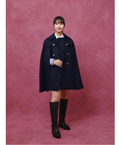 LOULOU WILLOUGHBY】シャルムビーバーケープコート（チェスターコート