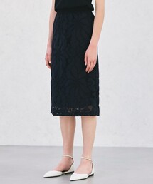 Paul Stuart（ポールスチュアート）の「【ウォッシャブル】フラワーコードレース　スカート（スカート）」