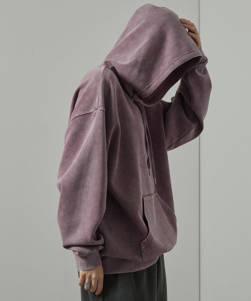 Alfred Alex】ヴィンテージ加工ケミカルウォッシュ ワンポイント刺繍