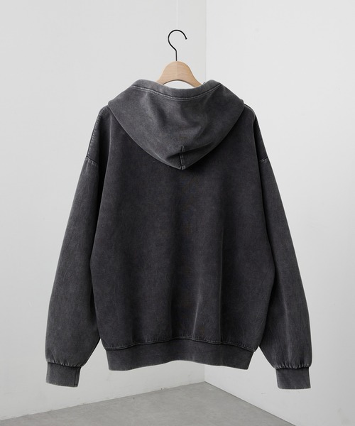 Alfred Alex】ヴィンテージ加工ケミカルウォッシュ ワンポイント刺繍