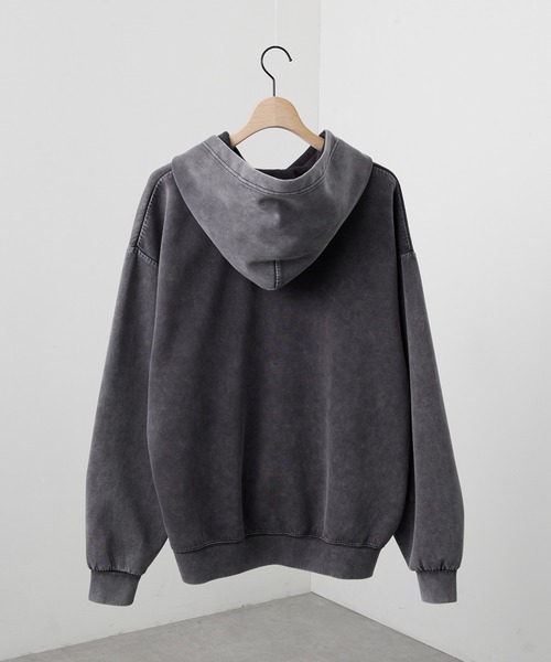 Alfred Alex】ヴィンテージ加工ケミカルウォッシュ ワンポイント刺繍