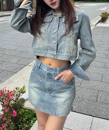 ミニ デニム デニムスカート ジャケット/アウター」に該当する