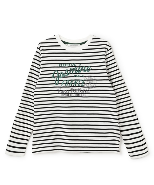 pom ponette junior（ポンポネットジュニア）の「【GOOD PRICE】エッフェルエンブレムロンT（Tシャツ/カットソー・キッズ・ブルーグレー/オフホワイト/エンジ/カラフル・M:150cm/LL(165cm)/S:140cm/L:160cm）」の14枚目の写真